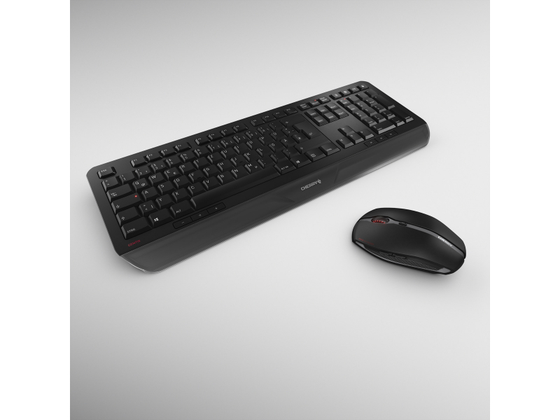 Cherry Gentix Desktop black - Keyboard - 2,000 dpi JD-7000DE-2