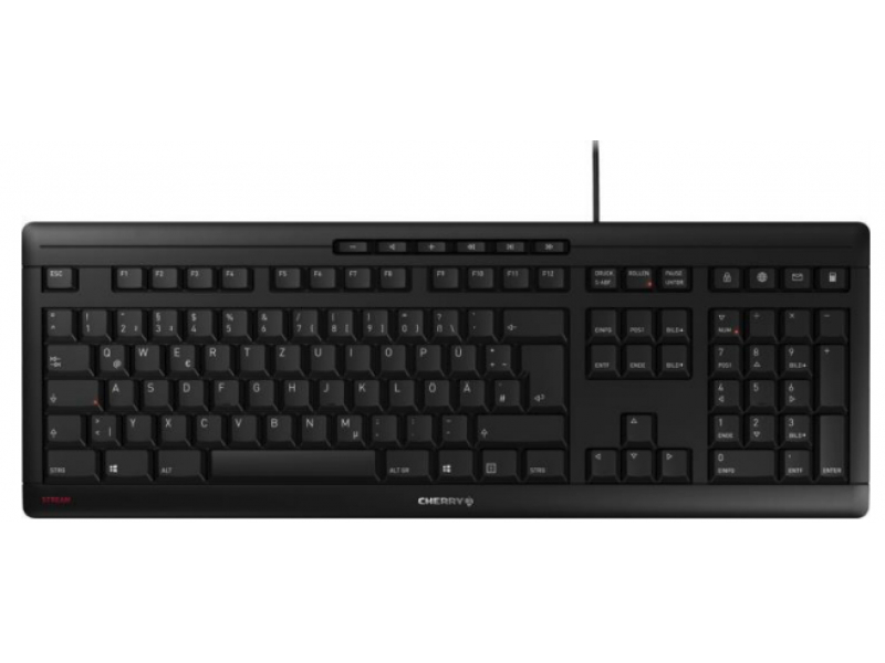 Cherry Keyboard - USB - Mechanical - QWERTZ - Black JK-8500DE-2