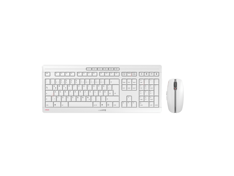 Cherry Stream Desktop - Standard - RF Wireless - QWERTZ - White - Mouse included JD-8500DE-0