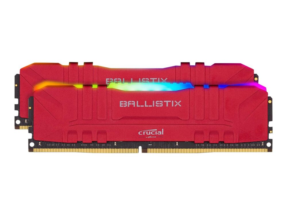 Crucial Ballistix RGB 16GB Red DDR4-3600 CL16 Dual-Kit BL2K8G36C16U4RL