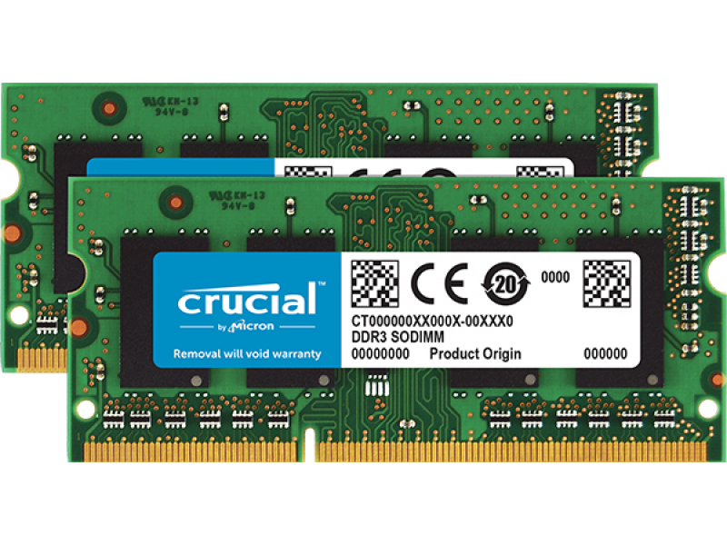 Crucial DDR3L 16GB 2x8GB SO DIMM 204-PIN CT2K8G3S186DM