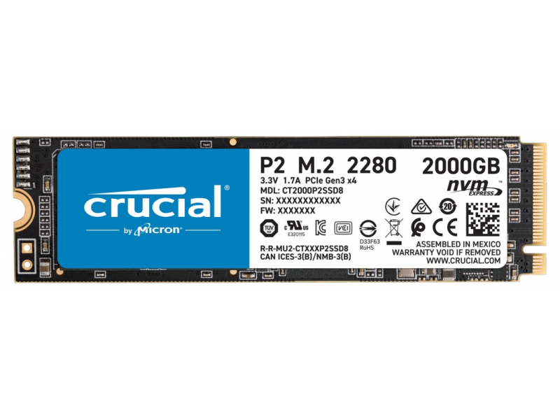 Crucial P2 - 2000 GB - M.2 - 2400 MB
