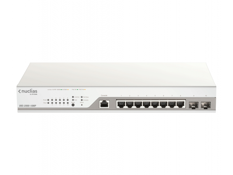 DLINK Nuclias Cloud Managed 10-Port - DBS-2000-10MP