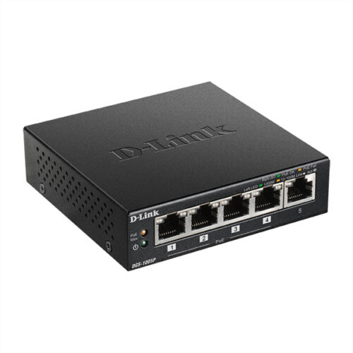 DLINK Switch 5-Port Desktop Gigabit Po - DGS-1005P