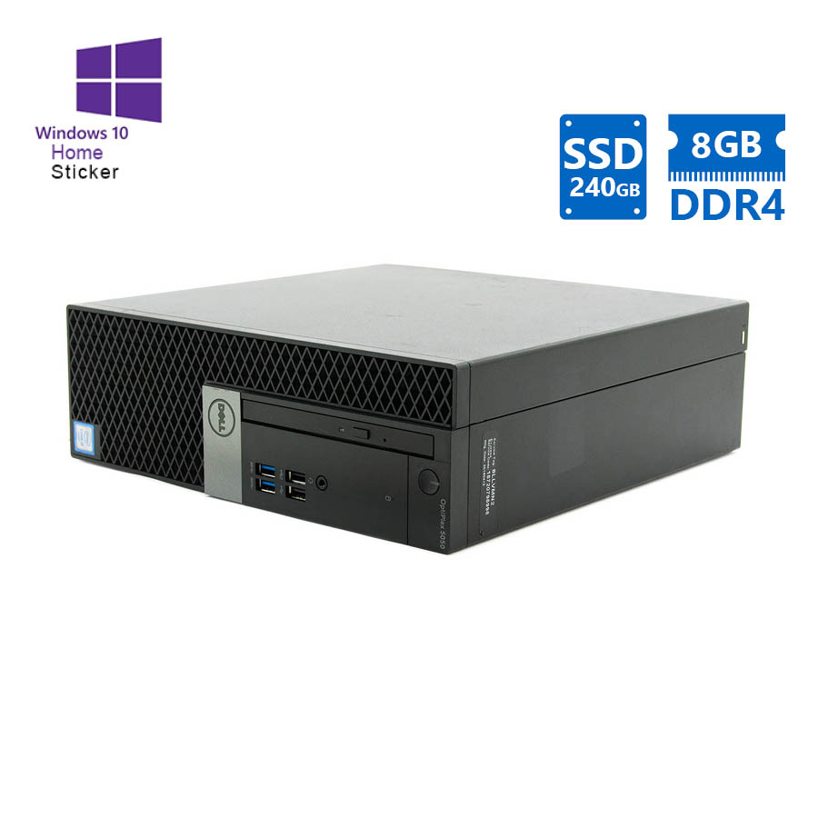 Dell 5060 SFF i5-8500/8GB DDR4/240GB SSD/DVD/10P Grade B Refurbished PC