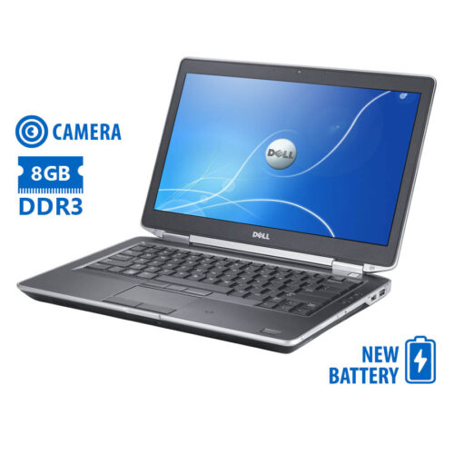 Dell Latitude E6430 i5-3210M/14"/8GB/320GB/DVD/Camera/New Battery/7P Grade A Refurbished Laptop