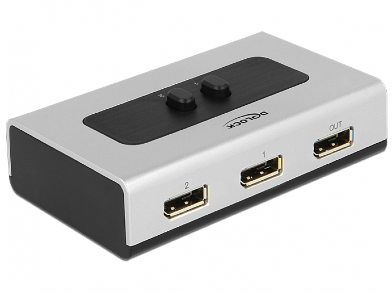 Delock Switch 2-port Displayport 1.1 manuell - 87668