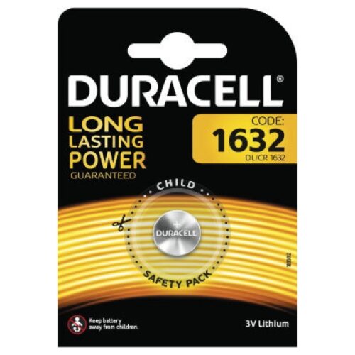 Duracell Batterie Lithium Knopfzelle CR1632 3V Blister (1-Pack) 007420