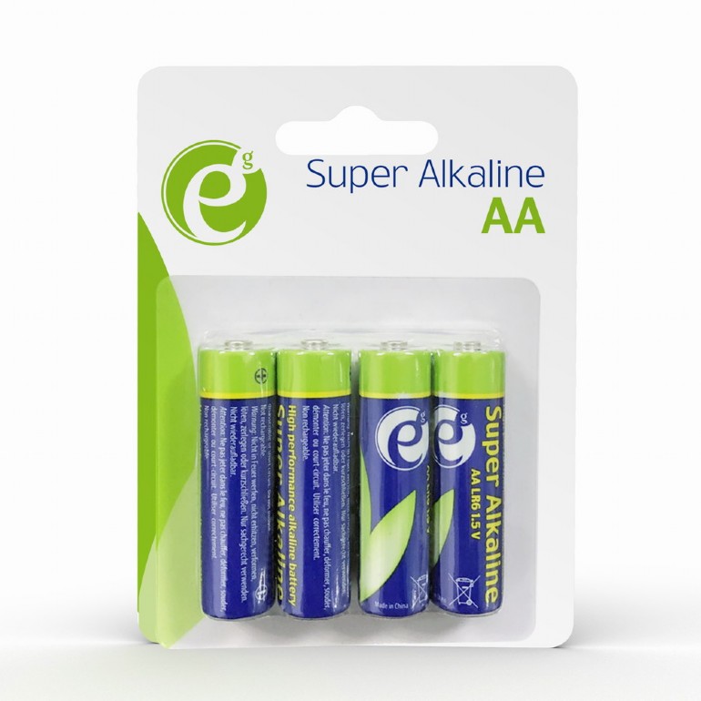 EnerGenie Alkalische AA-Batterien 4er-Pack EG-BA-AA4-01