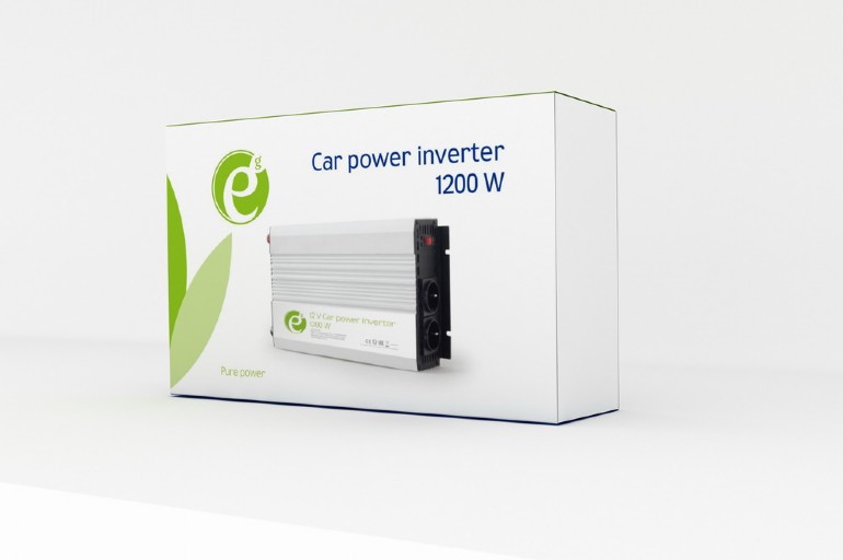 EnerGenie Auto Gleichstrom-Wechselstrom-Konverter 12 V 1200W EG-PWC-045
