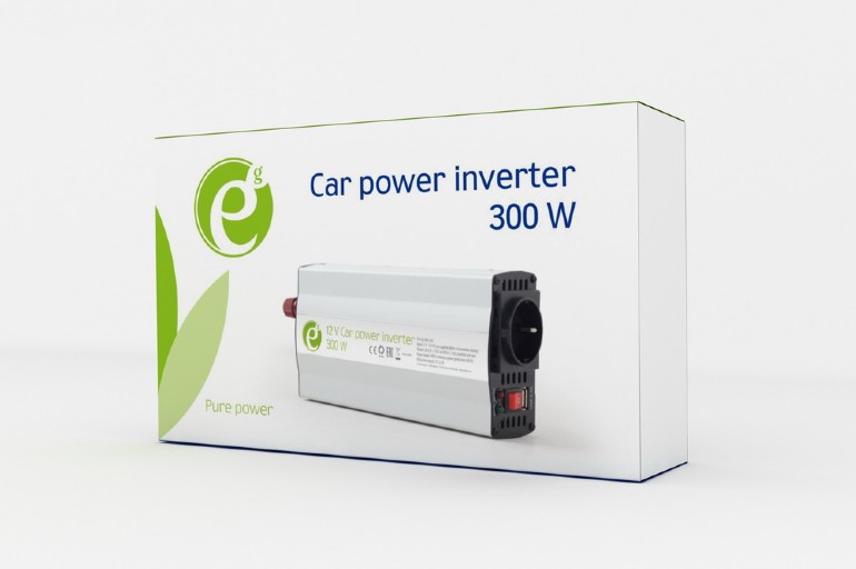 EnerGenie Auto Gleichstrom-Wechselstrom-Konverter 12 V DC  300 W EG-PWC-042