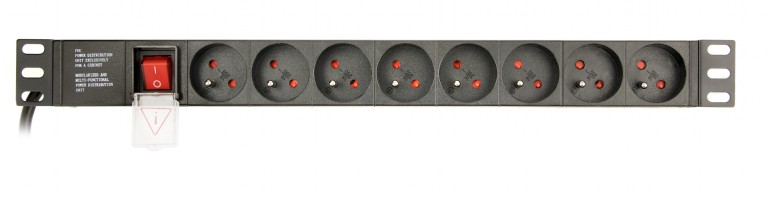 EnerGenie  (PDU) 8 Franz. Anschl.1U 16A, C14 Stecker 3m EG-PDU-014-FC14