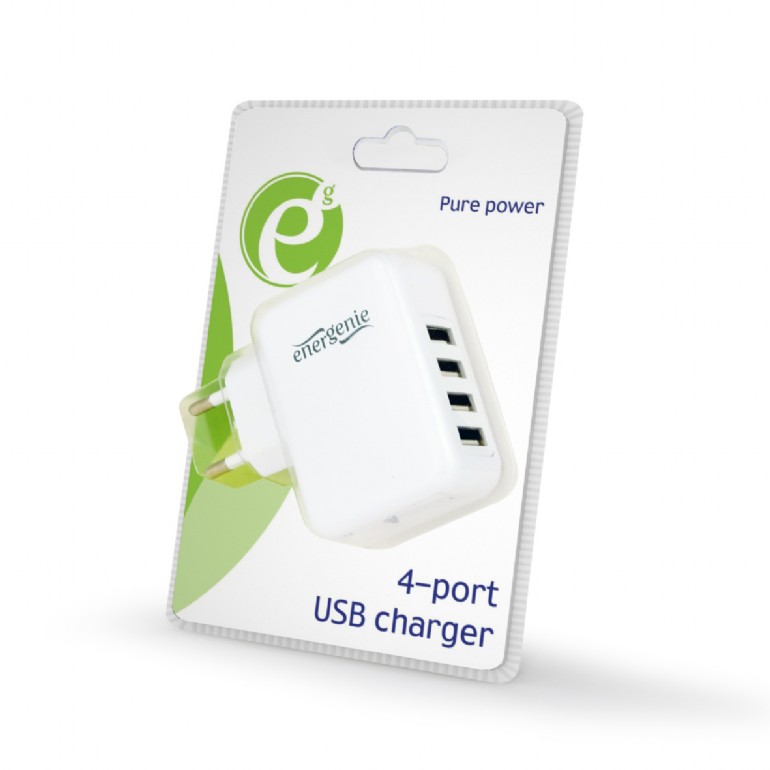 EnerGenie Universal USB-Ladegerät 3,1 A weiß EG-U4AC-02