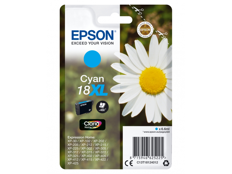 Epson TIN 18XL Cyan C13T18124012