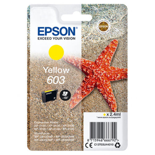 Epson TIN 603 - Yellow- Original - Ink cartridge C13T03U44010