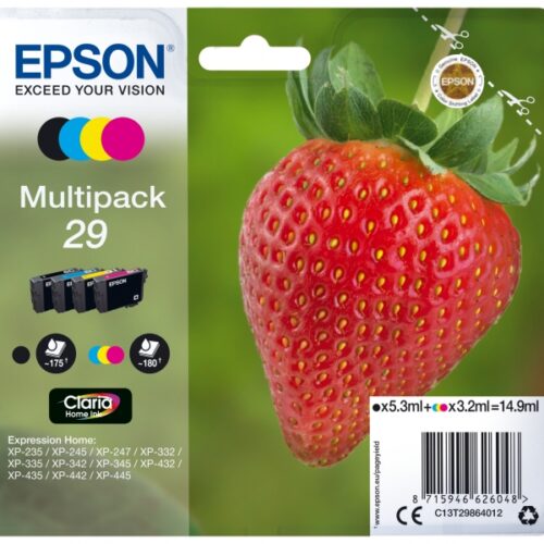 Epson Tinte Erdbeere Multipack 4er-Pack C13T29864012 | Epson - C13T29864012