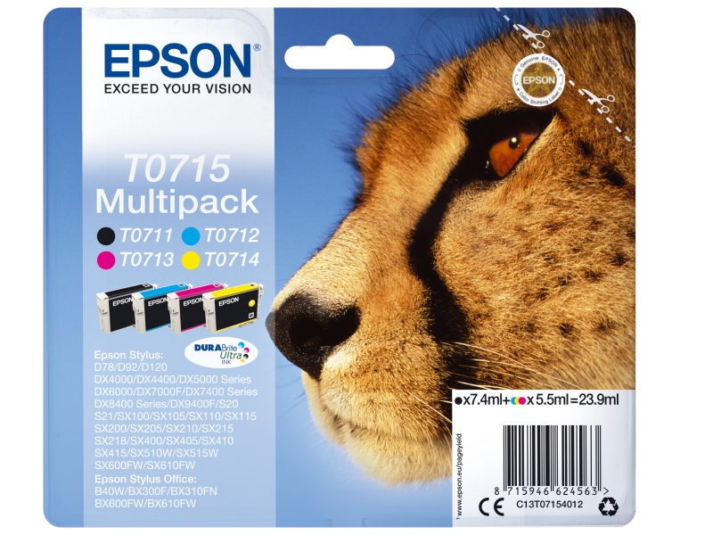 Epson Tinte Gepard DURABrite Multipack D78 C13T07154012