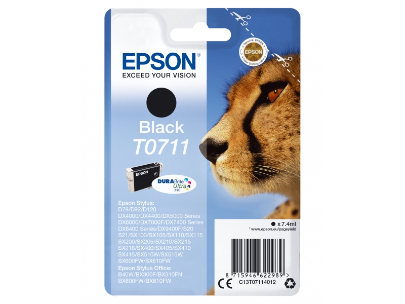 Epson Tinte Gepard Printing colours Black C13T07114012