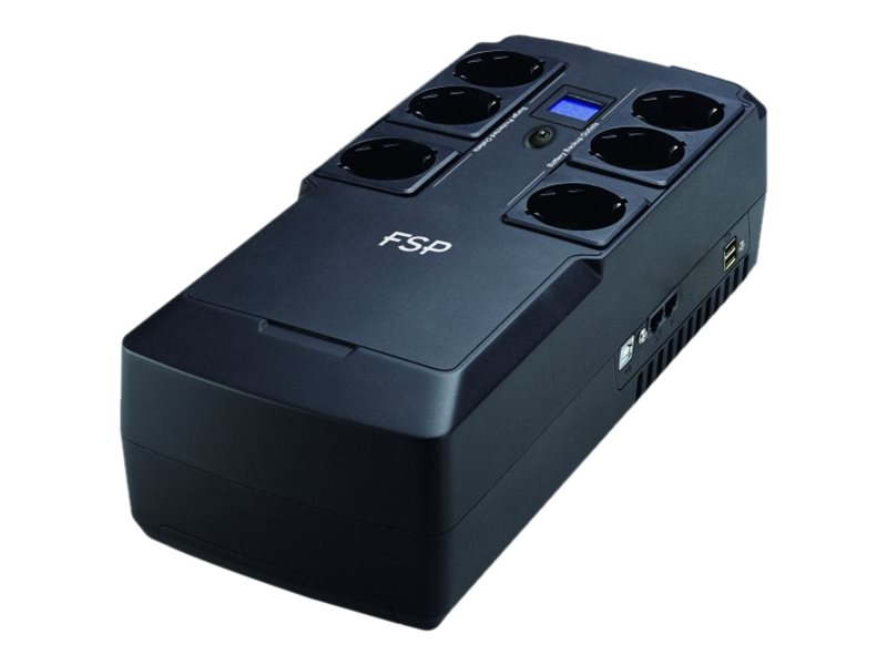 FSP USV NanoFit 800 800VA 480W LCD 2xUSB 1xRJ45 - 5,000 mAh PPF4801702