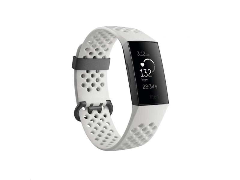 Fitbit Charge 3 OLED Wristband activity tracker frost-white