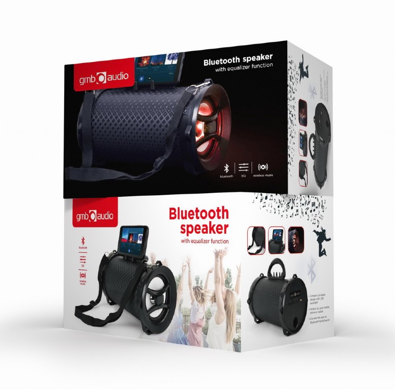 GMB Audio Bluetooth Boom Lautsprecher mit Equalizer-Funktion SPK-BT-12
