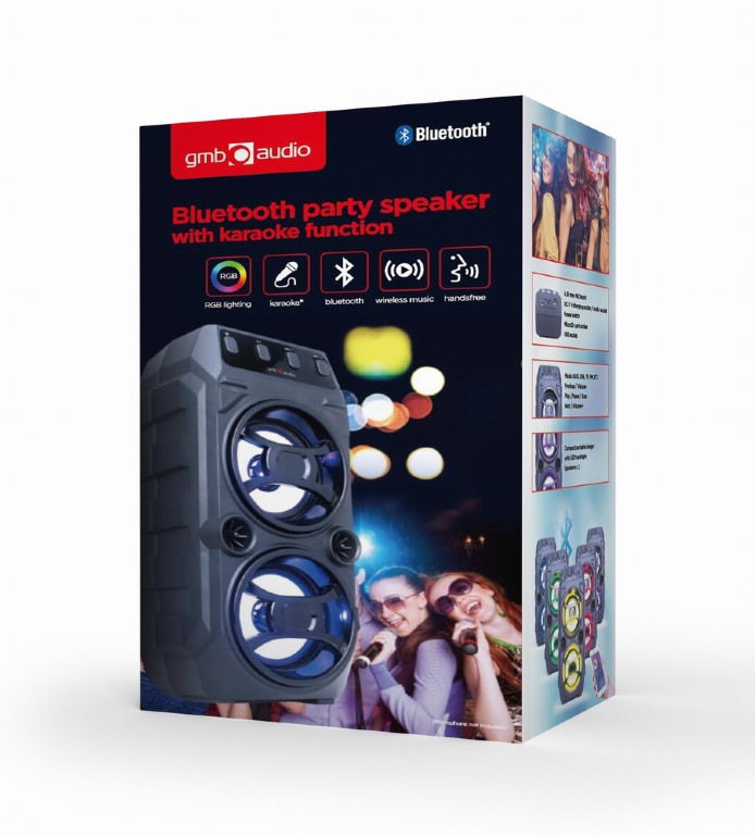 GMB Audio Bluetooth-Lautsprecher mit Karaoke-Funktion SPK-BT-13