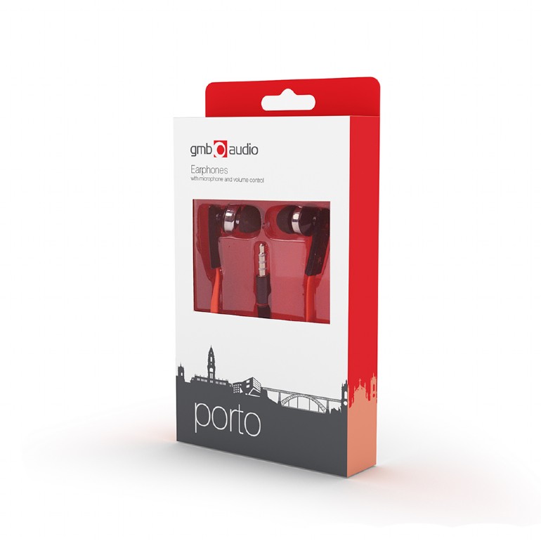 GMB Audio Headset mit Mikrofon und Lautstärkekontrolle Porto MHS-EP-OPO