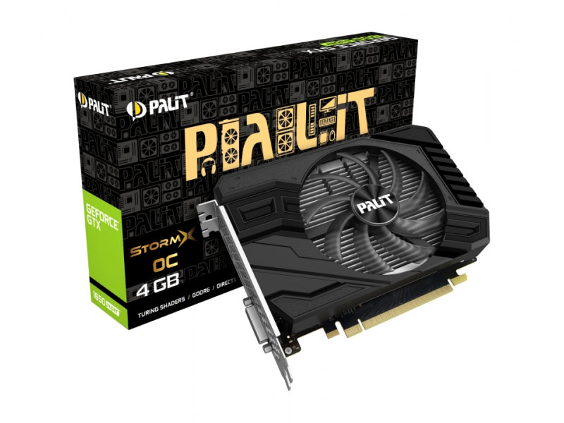 GTX 1650Super 4GB Palit StormX OC - Dual Slot - 1Fan NE6165SS18G1-166F