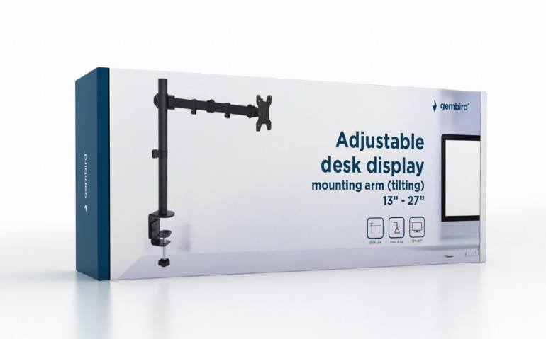 Gembird Adjustable desk display mounting arm 13-27 up to 8 kg MA-DF1-01