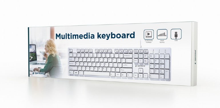 Gembird Chocolate Tastatur KB-MCH-03-W