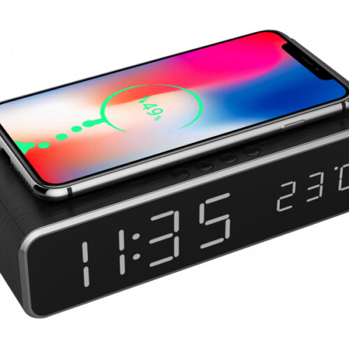 Gembird Digitaler Wecker mit kabelloser Ladefunktion DAC-WPC-01
