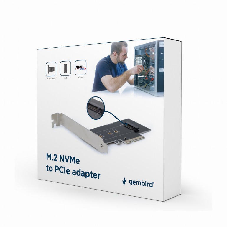 Gembird M.2 SSD-Adapter PCI-Express karte  PEX-M2-01