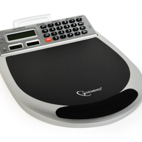 Gembird Mauspad mit einem eingebauten 3Port Hub Card Reader Kalkulator MP-