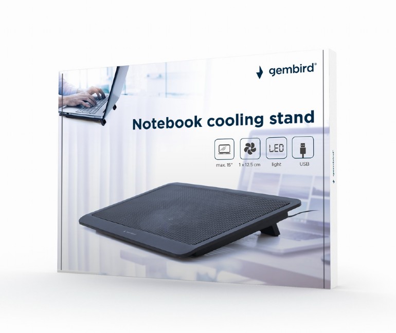 Gembird Notebook-Kühler für Notebooks bis 15 NBS-1F15-03