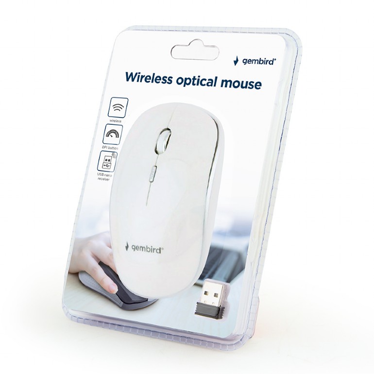 Gembird Optische Maus MUSW-4B-01-W