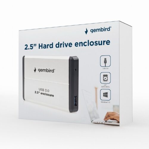 Gembird USB 3.0 2.5 Festplatten Gehäuse EE2-U3S-2-S