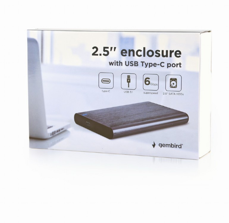 Gembird USB 3.0 2.5 Festplatten Gehäuse EE2-U3S-6-GR