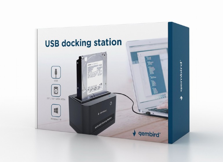 Gembird USB Docking-Station für 2.5 and 3.5 SATA-Festplatten HD32-U2S-5