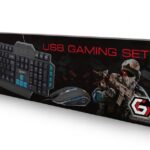 Gembird USB Gaming Tastatur-Maus Set US Layout KBS-UMG-01-DE