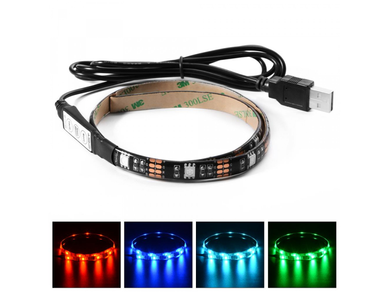 Gembird USB RGB LED Streifen 30 cm LED-SU-RGB30-01