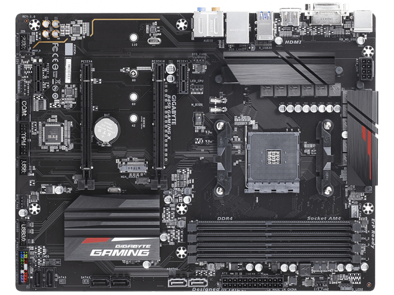 Gigabyte GA-B450-GAMING-X (AM4) (D) | Gigabyte - B450 GAMING X