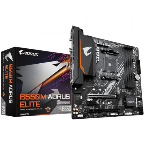 Gigabyte GA-B550M-AORUS ELITE (AM4) (D) | Gigabyte - GA-B550M-AOURUS ELITE