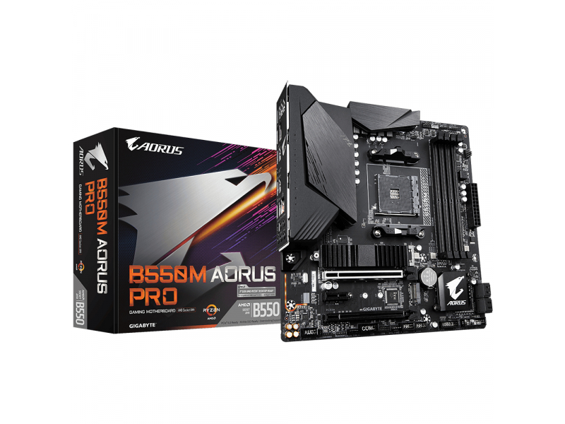 Gigabyte GA-B550M-AORUS PRO (AM4) (D) | Gigabyte - GA-B550M-AORUS PRO