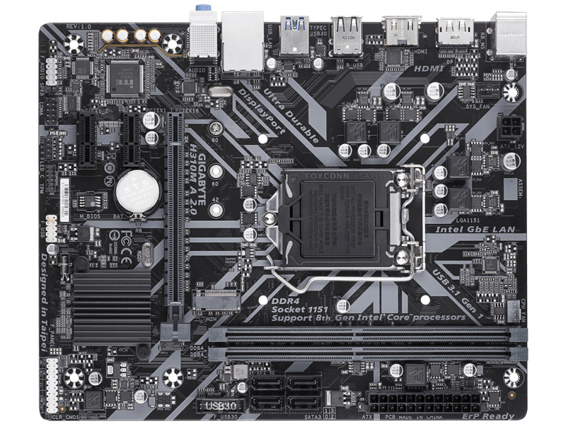 Gigabyte GA-H310M-A 2.0 (1151v2) (D) | Gigabyte - GA-H310M-A 2.0