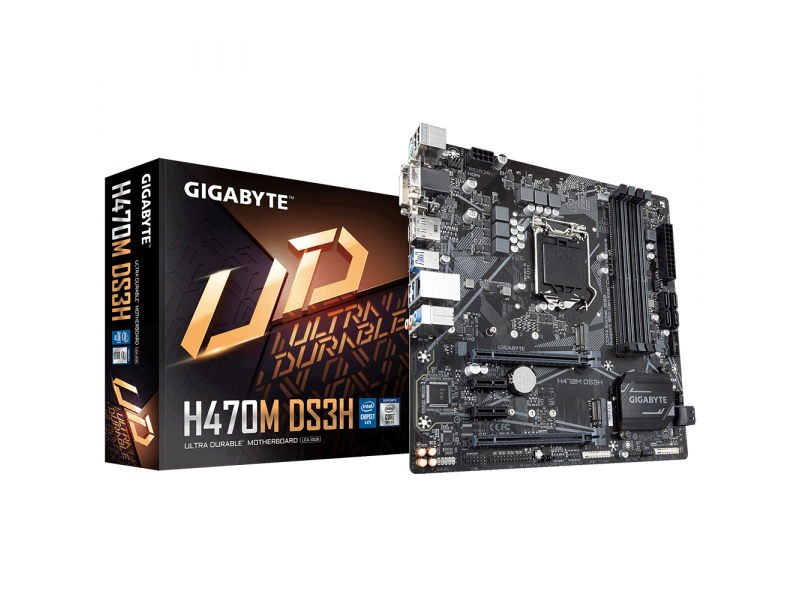 Gigabyte GA-H470M DS3H Intel LGA 1200 GA-H470M DS3H