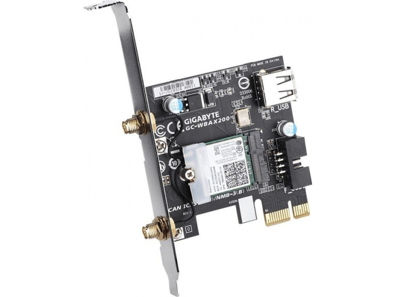 Gigabyte GC-WBAX200 WLAN & Bluetooth 5.0 PCIe x1 PCI GC-WBAX200 REV1.0