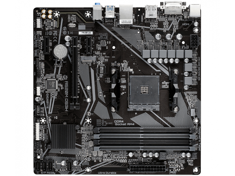 Gigabyte MB A520M DS3H AMD Socket AM4 A520M DS3H