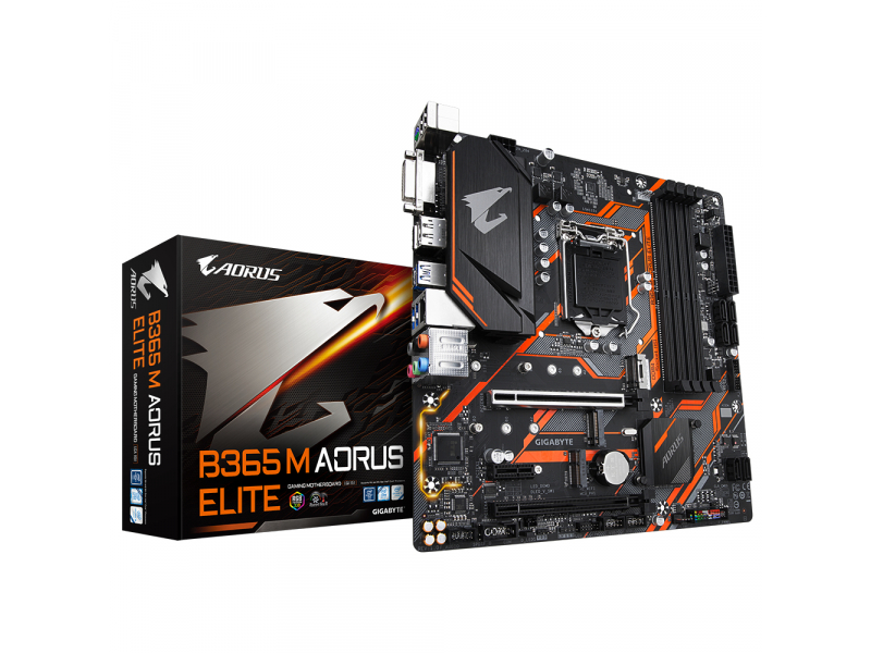 Gigabyte MB B365M AORUS ELITE (B365,S1151,mATX,DDR4) B365 M AORUS ELITE