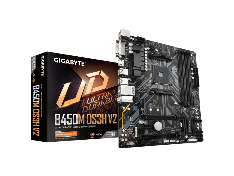 Gigabyte Mainboard (AM4) (D) GA-B450M-DS3H V2