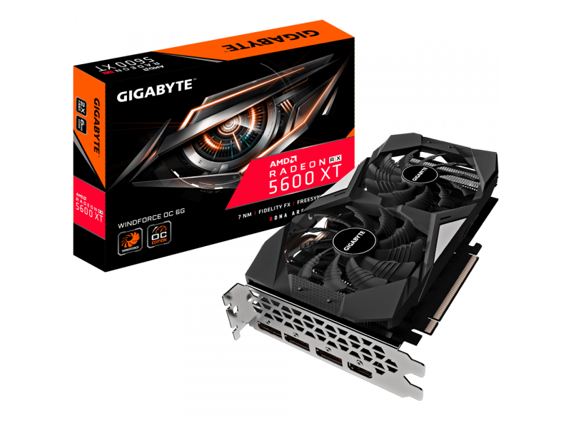 Gigabyte Radeon RX 5600 XT WINDFORCE OC 6G OC Edition GV-R56XTWF2OC-6GD 2.0